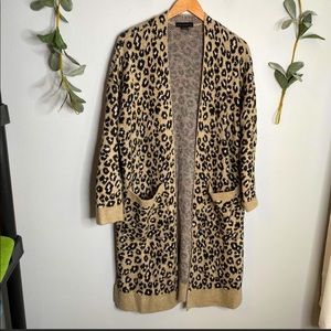 Sanctuary EUC leopard long cardigan